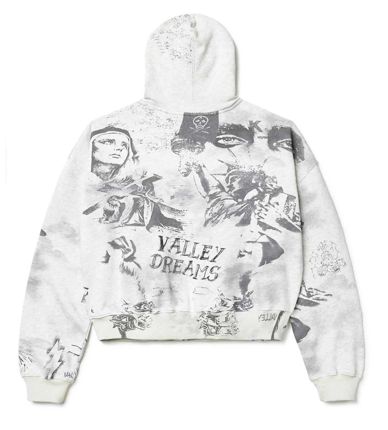 Vale Forever Mural Pullover Hoodie Grey
