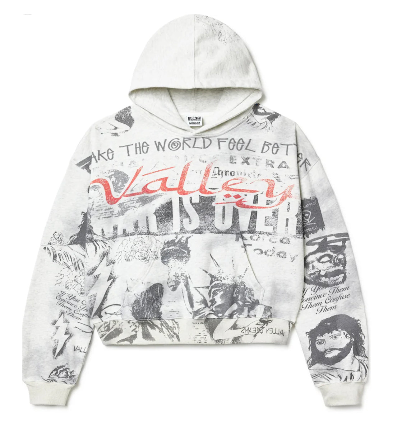 Vale Forever Mural Pullover Hoodie Grey