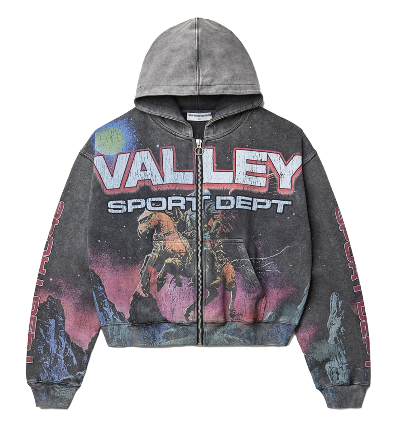 Vale Forever Neptune Zip Up Hoodie Black – Restock AR