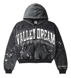 Vale Forever Paint Zip Up Hoodie Black