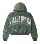 Vale Forever Paint Zip Up Hoodie Green