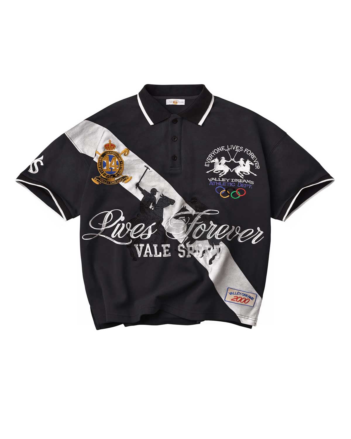 Vale Forever Panda Polo Black – Restock AR