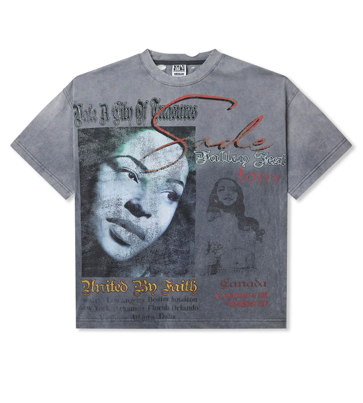 Vale Forever Thrashed Valley Tour Sade Tee Grey