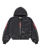 Vale Forever VSX Camo Hood Bomber Jacket Black