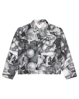 Vale Forever X Dan Witz Moshpit Trucker Jacket White