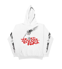 Vlone Young Boy Bones Hoodie white