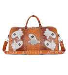 WNTD Alligator Ghost Gem Duffle Bag Brown
