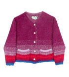 WNTD Mohair Cardigan Purple