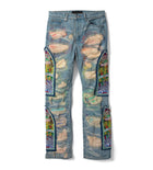 Who Decides War ROYGBIV Fusion Denim Sky Blue/Multi