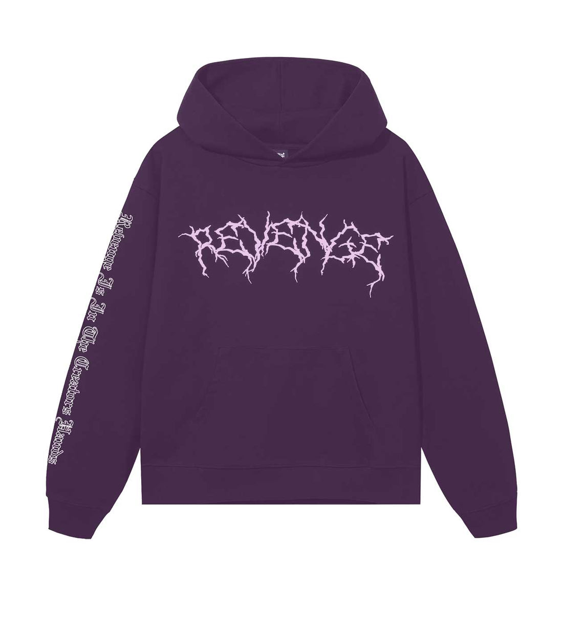 Revenge Xxxtentacion Lightning Hoodie Purple Front View