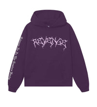 Revenge Xxxtentacion Lightning Hoodie Purple Front View
