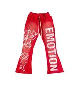 Mixed Emotions Cupid Flare Sweatpants Red