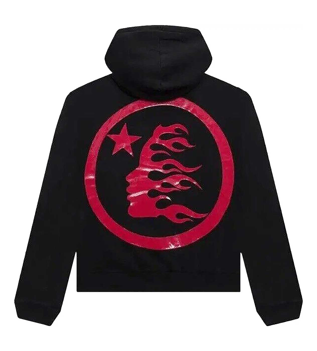 Hellstar Sports Logo Hoodie Black/Red back view