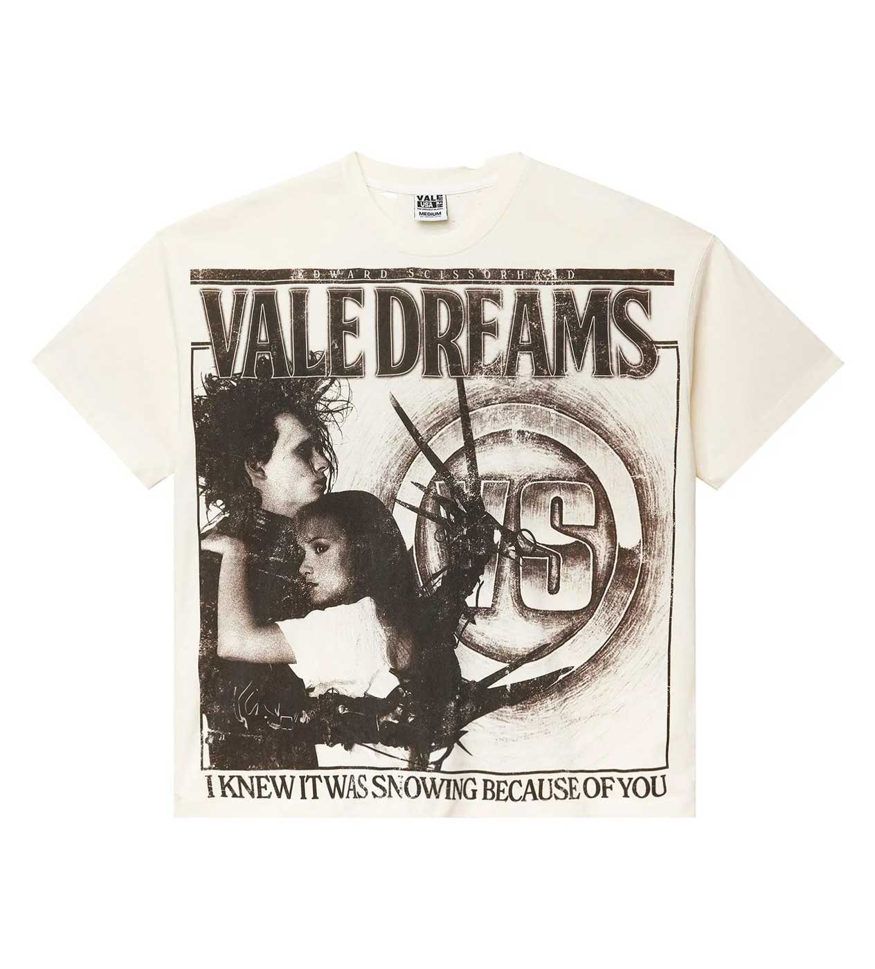 Vale Forever Scissorhands Tee Cream