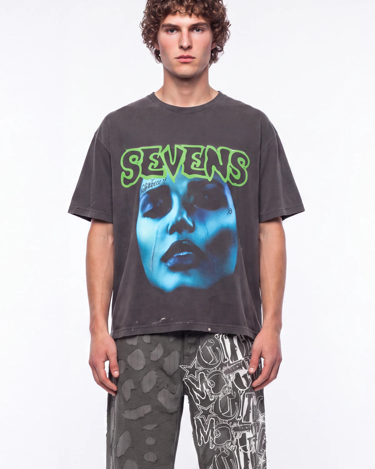 Triple Sevens Tears Tee Black