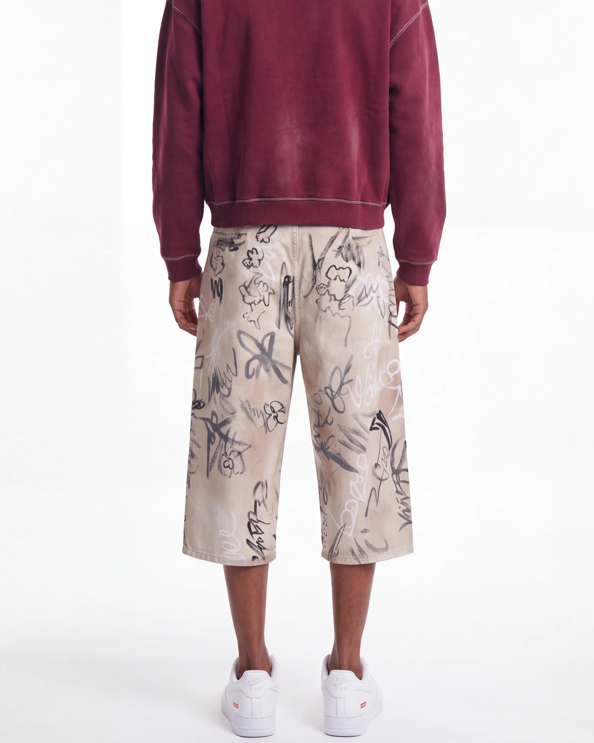 HMDD Banksy Shorts Cream