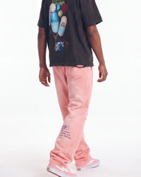 All Human Rehab Sweatpants Pink Wash