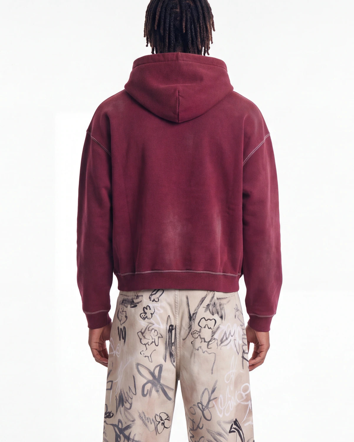 GV Gallery Vando Pullover Hoodie Burgundy