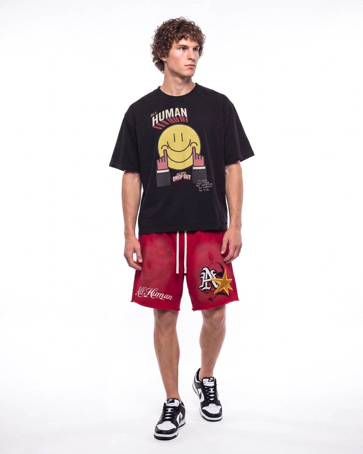 All Human Accepted Tee Black