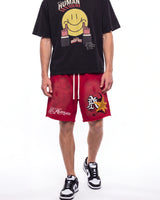 All Human Mars Shorts Red