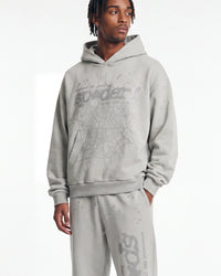 Sp5der Tonal P*nk V2 Hoodie Sport Grey