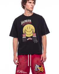All Human Accepted Tee Black