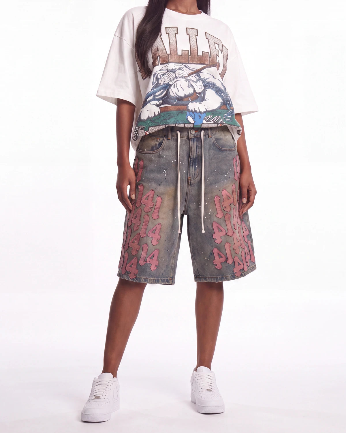 Vale Forever Lucky Charms Jorts Blue/Pink