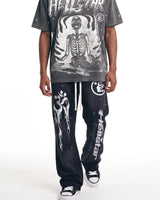 Hellstar Studios Racer Flare Sweatpants Black