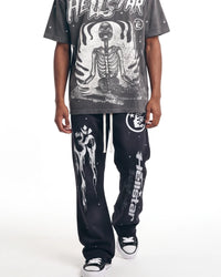 Hellstar Studios Racer Flare Sweatpants Black