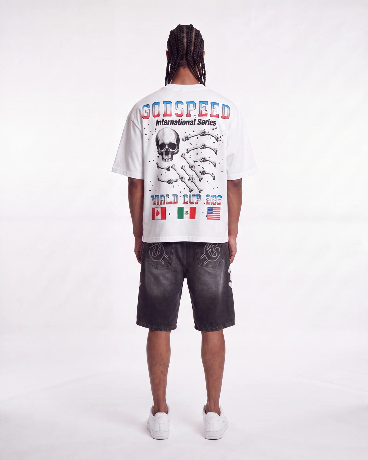 Godspeed Planet Futbol Tee White