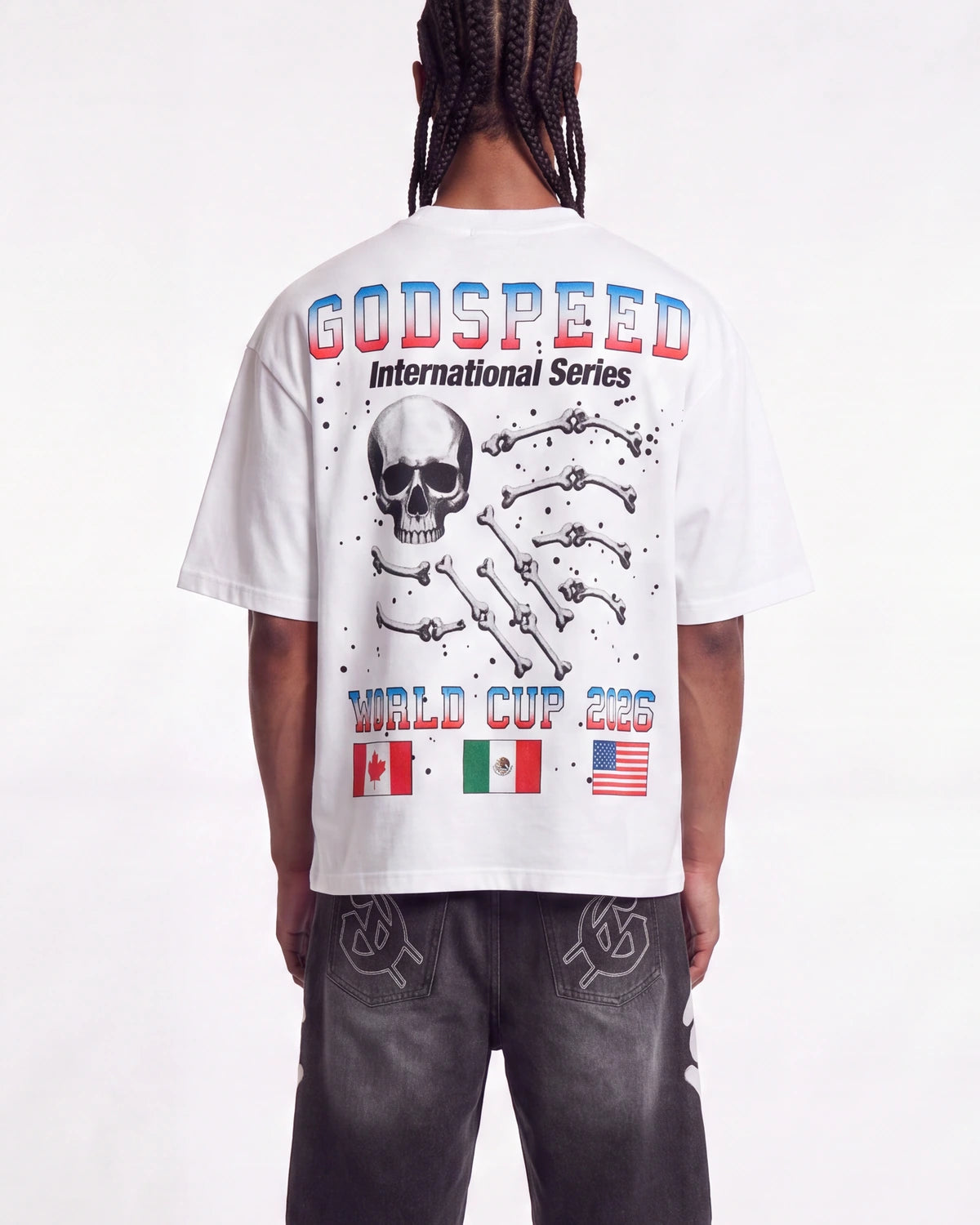 Godspeed Planet Futbol Tee White