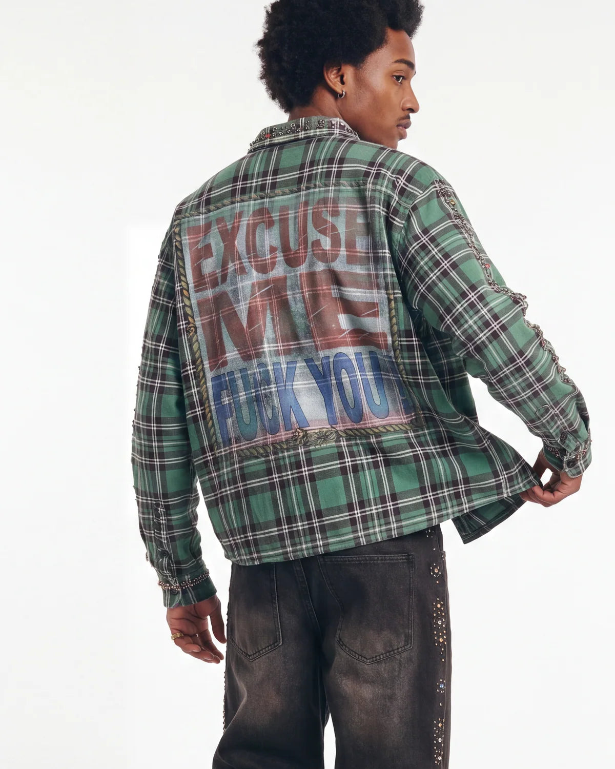 Vale Forever Jade Flannel Green