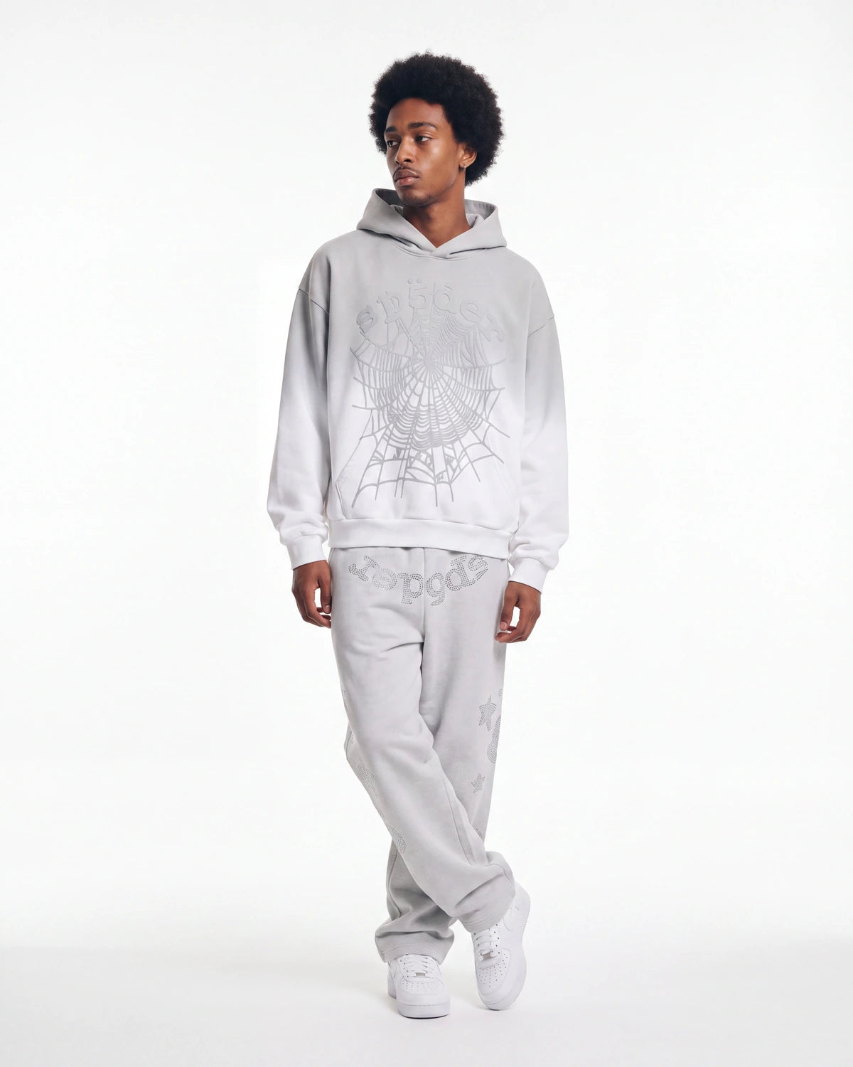 Sp5der OG Web V2 Ombré Sweatpants Sports Grey