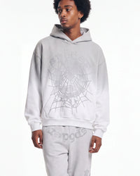 Sp5der OG Web Ombré Hoodie Sport Grey
