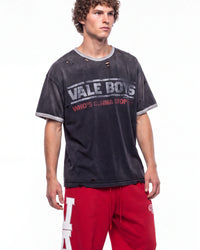 Vale Forever Oreo Ringer Tee Black