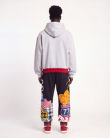 Sp5der Campers Field Zip Up Hoodie Heather Grey