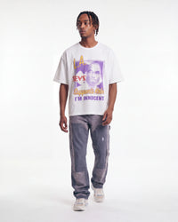 Triple Sevens x Sniper Gang Flared Denim Grey/Blue