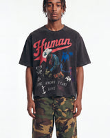 All Human Love Me, Hate Me Tee Black