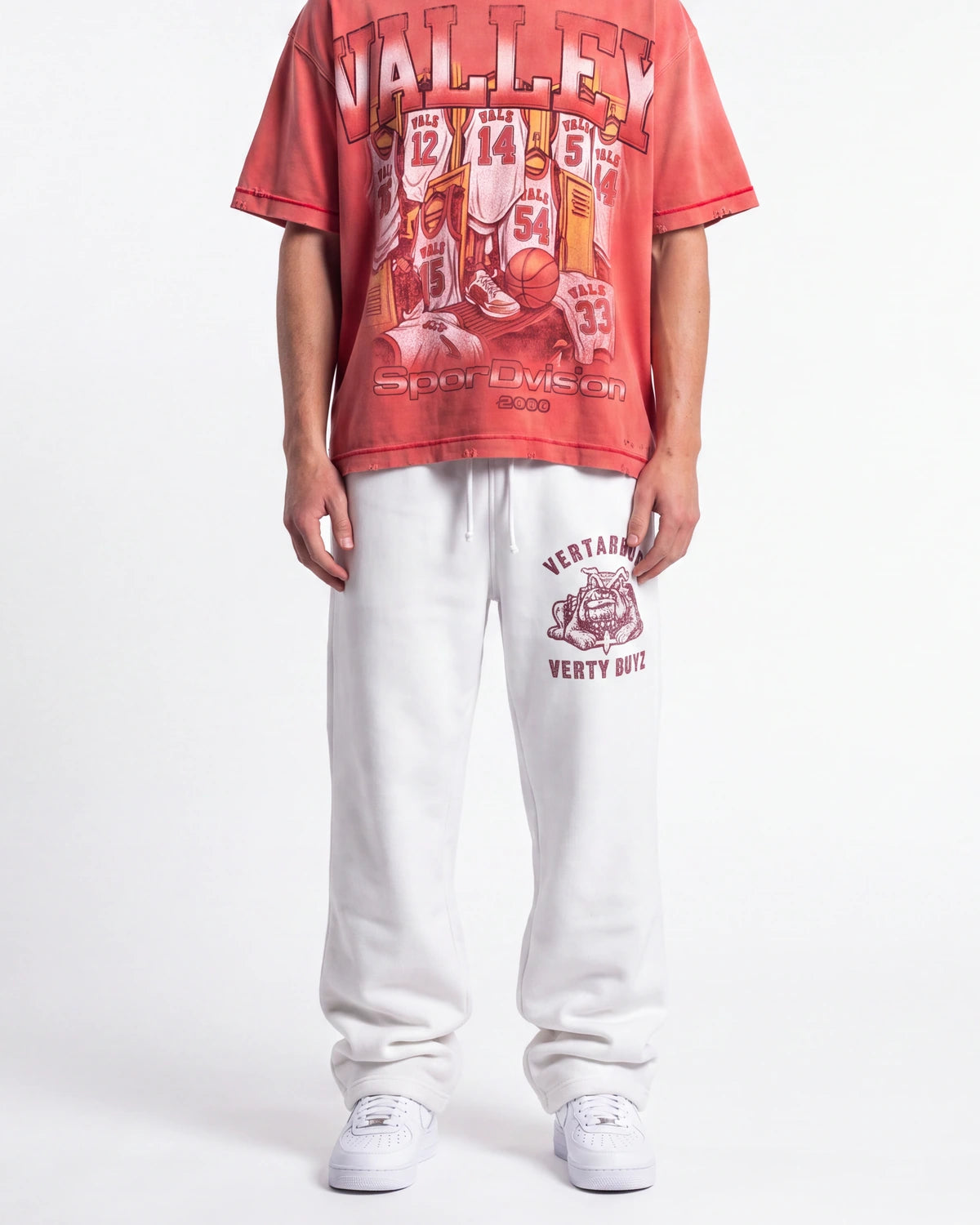 Vertabrae Sandlot Sweatpants White
