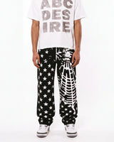 Sp5der Diplomat Denim Pants Black