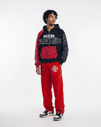 Mixed Emotions Classic Nylon Pant Red
