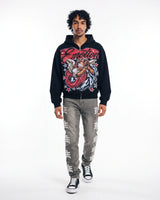Mixed Emotions Unveiled Zip Up Hoodie Black