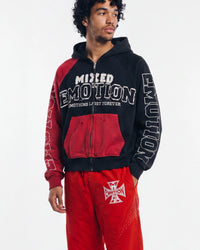 Mixed Emotions Split Decision Hoodie Black/Red