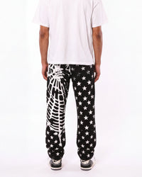 Sp5der Diplomat Denim Pants Black
