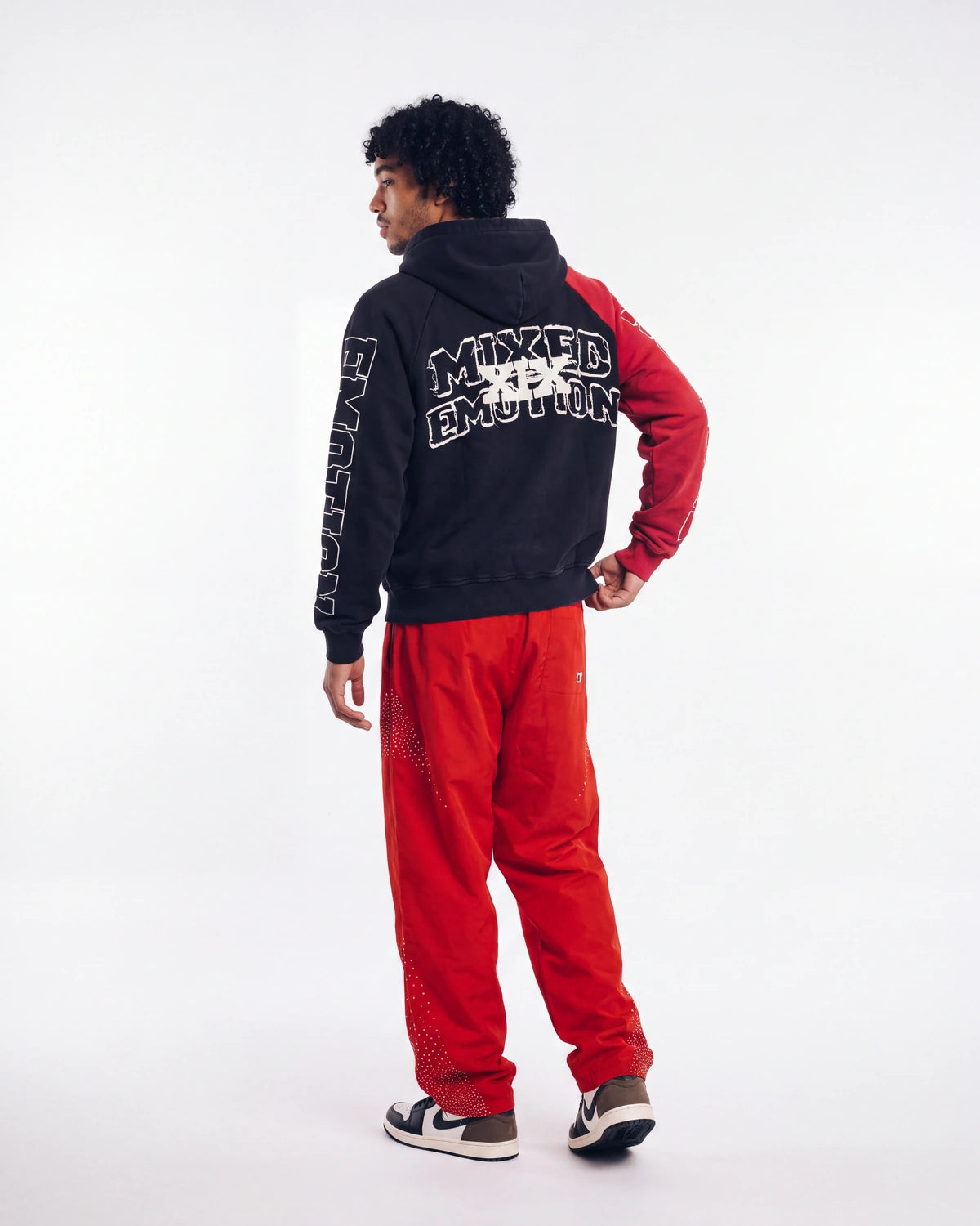 Mixed Emotions Classic Nylon Pant Red
