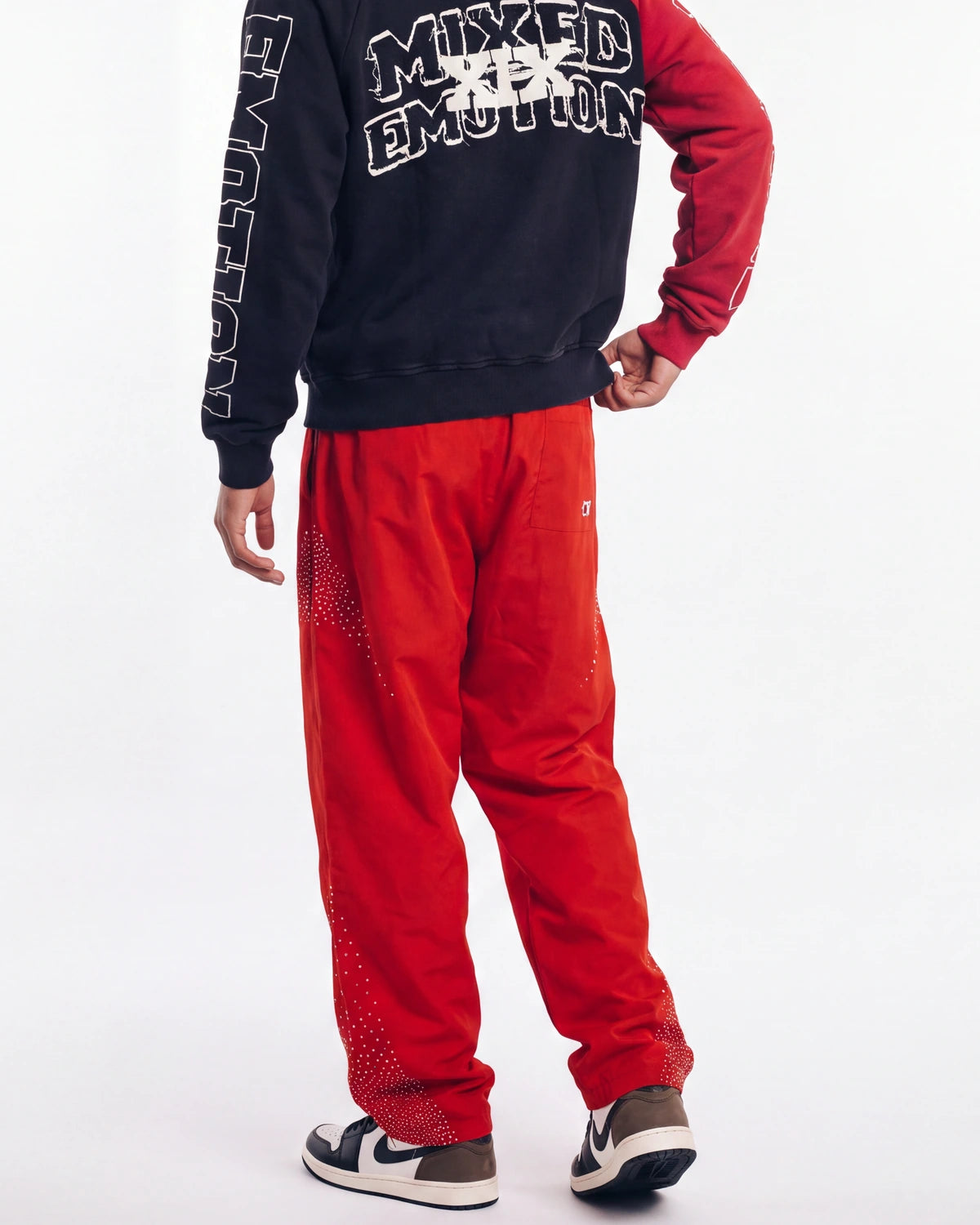 Mixed Emotions Classic Nylon Pant Red