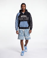 Mixed Emotions Split Decision Hoodie Black/Blue