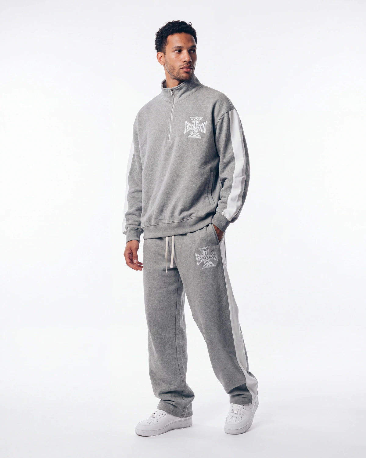 Mixed Emotions Quarter Pants Grey