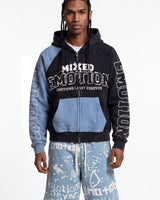 Mixed Emotions Split Decision Hoodie Black/Blue