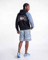 Mixed Emotions Split Decision Hoodie Black/Blue